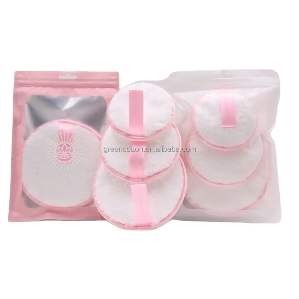 

Private Label Reusable Washable Microfiber Cotton Face Cleansing Makeup Powder Magic Remover makeup remover pads