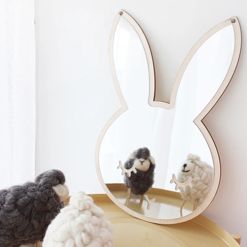 

Nordic style multi shape cute wall mirror for kids room decoration, Multi-color