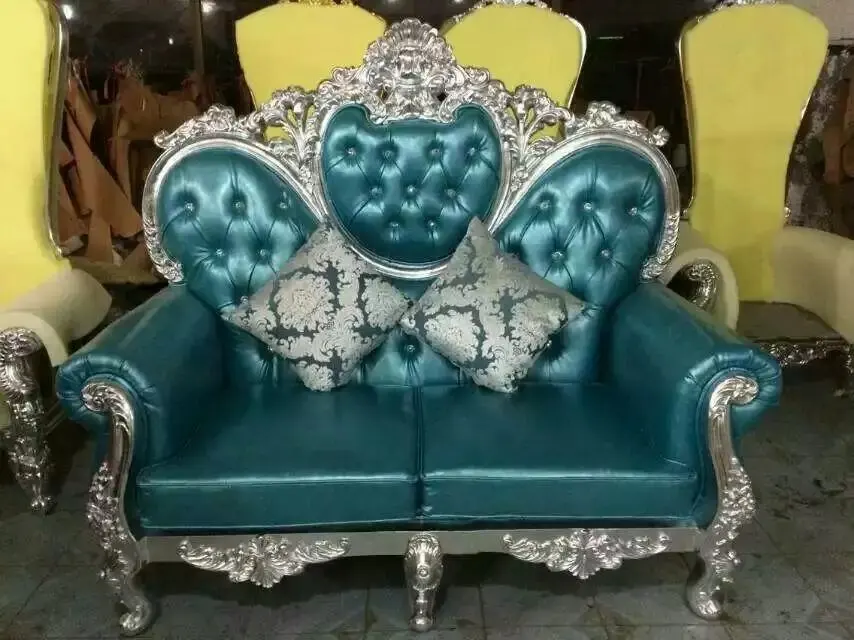 Cheap Golden King And Queen Wedding And Event Throen Chair For Bride