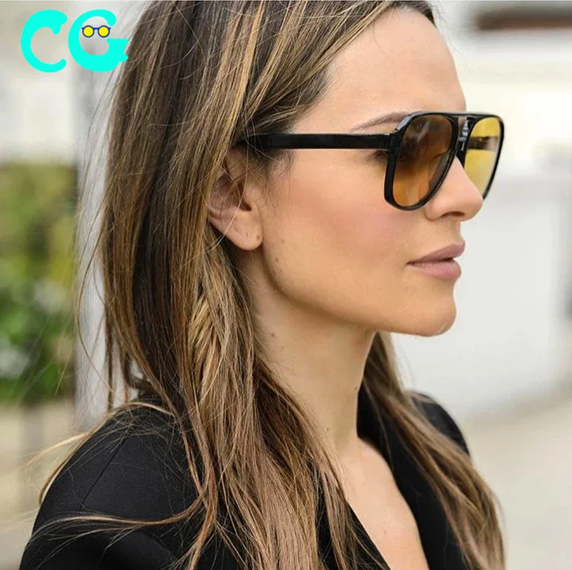 

2021 Fashion Classic Style gradient sunglasses Women's Vintage Design brand sun glasses Sunglasses gafas de sol mujer UV, Picture