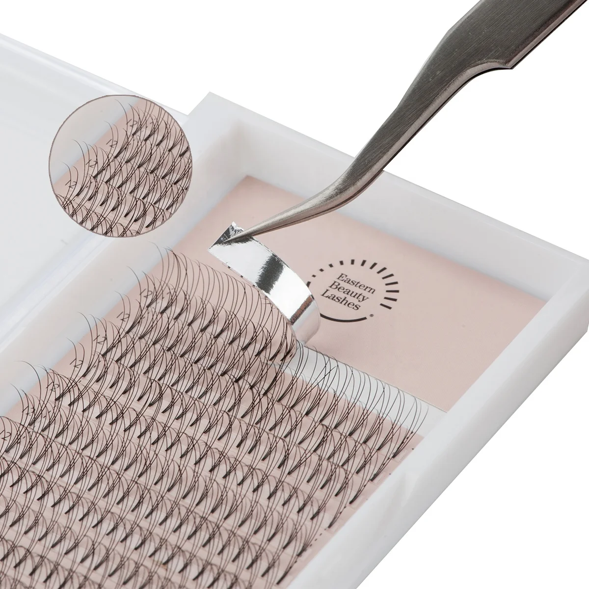 

Wholesale premade volume fan lashes 2D to 20D premade fans private label