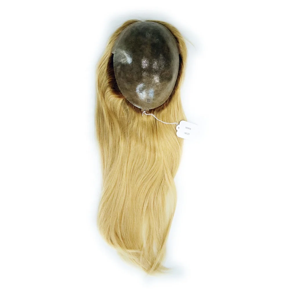

In Stock Full Thin Skin Wigs Human Hair Toupee Women