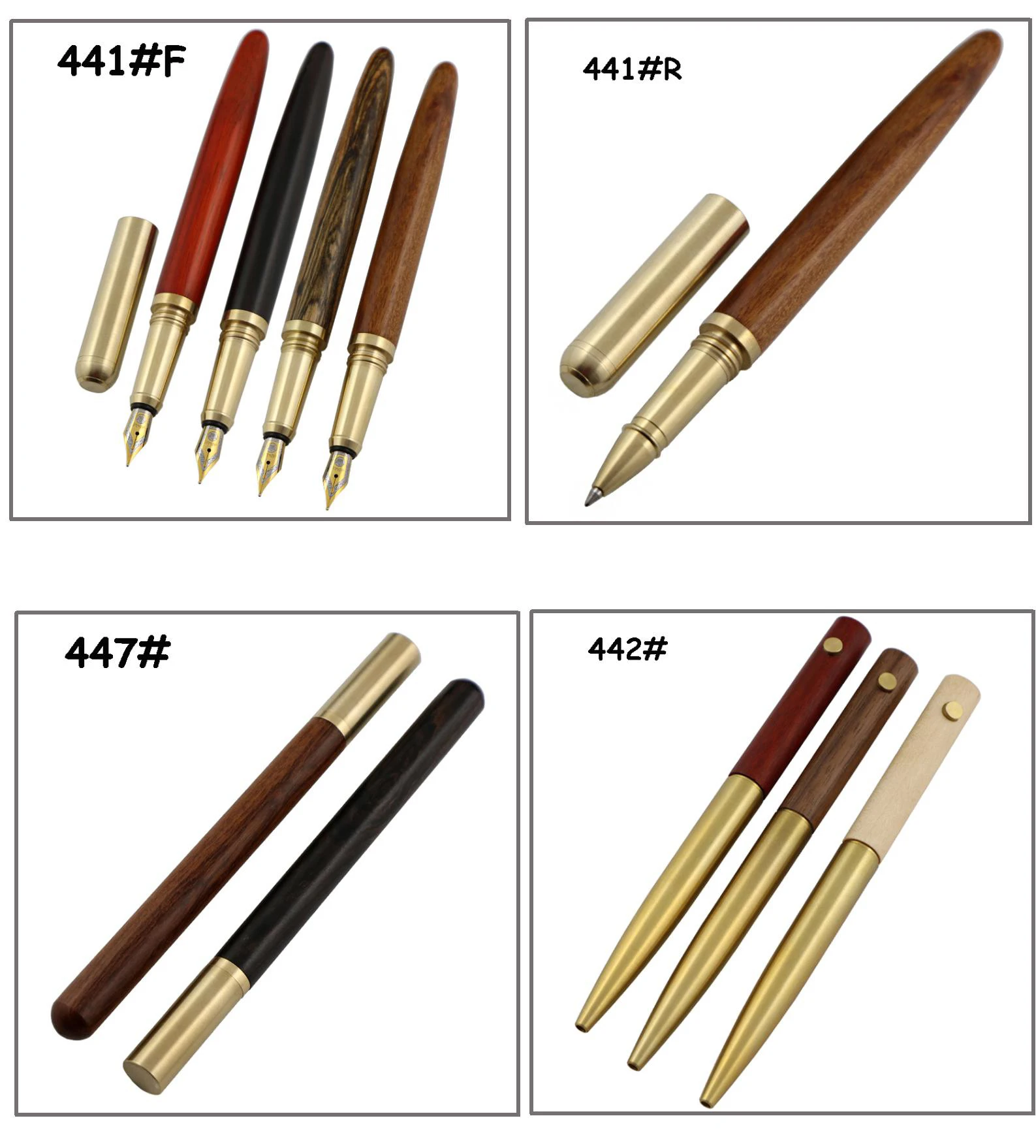 copper wood pens