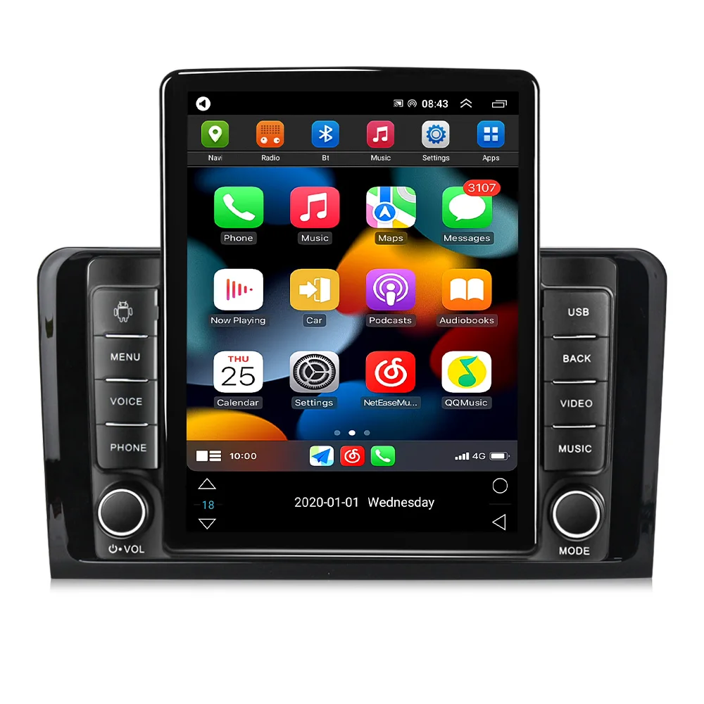 

MEKEDE Android IPS 2.5D Car DVD Player For Benz Ml Gl W164 ML350 ML500 GL320 X164 ML280 GL350 GL450 4+64GB Carplay GPS Radio