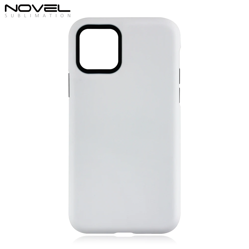 

High quality 2in1 3D Coating case Sublimation cover customized DIY Cell Phone case for IP 11