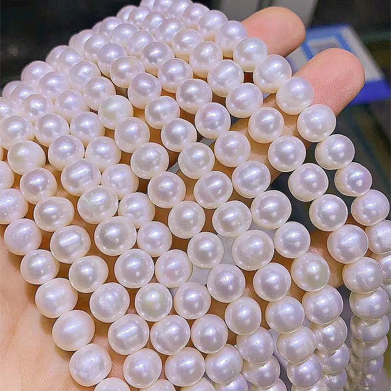

Zhuji Natural Cultured Freshwater Pearls A High Luster 3-11mm Factory Price Natural Round freshwaPearl Strand Jewelry Necklace