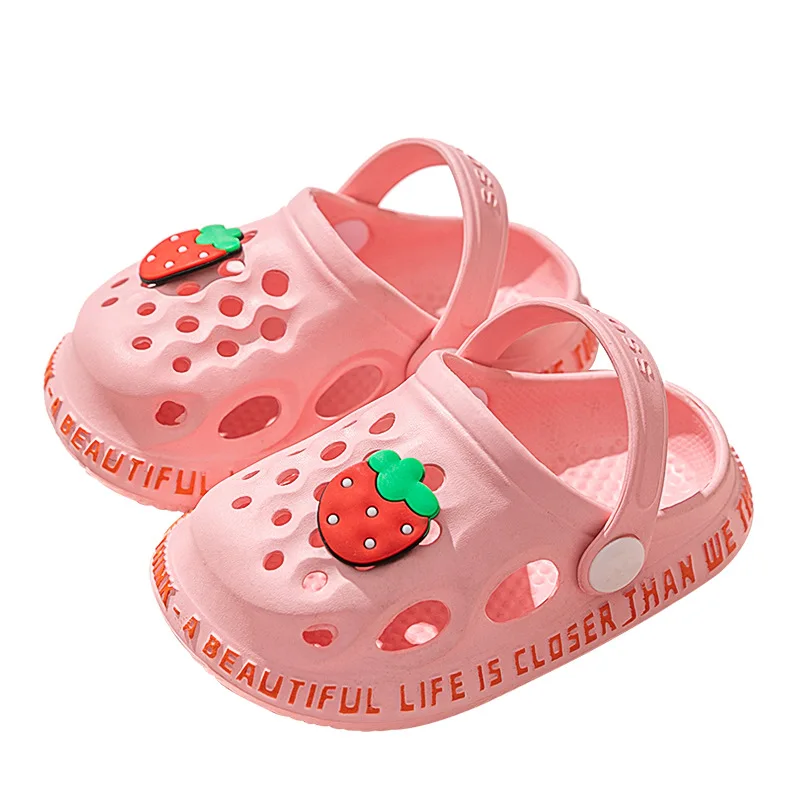 

Children Boys and Girls Fruits Colorful Beach Shoes Baby Slippers Summer