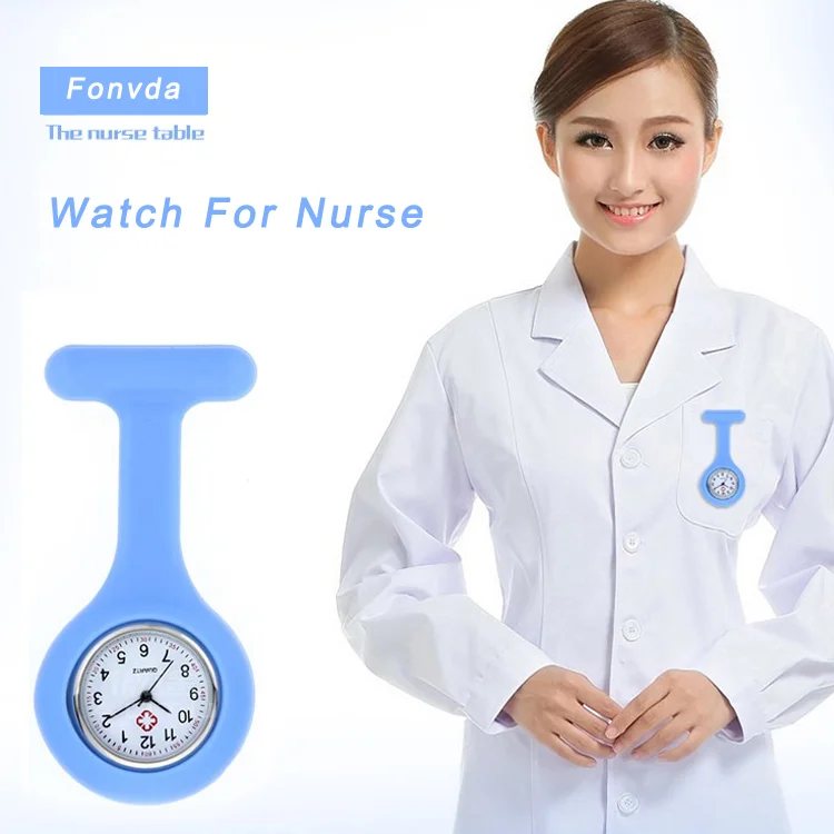 

Nurse Fob Watch with Second Hand Nurse Watch with Rubber Strap Nurse Watch Rubber