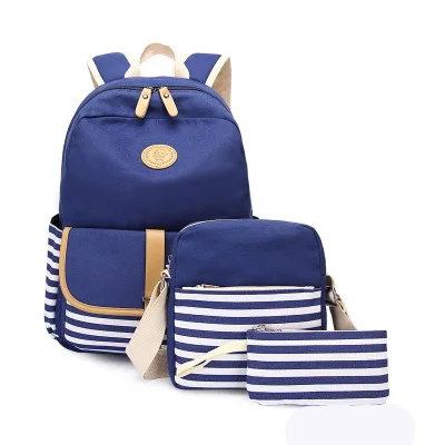 

Customized Three-pcs Set Student Backpack Bags Fashion Colorful Luminous Game Royal Students Backpack