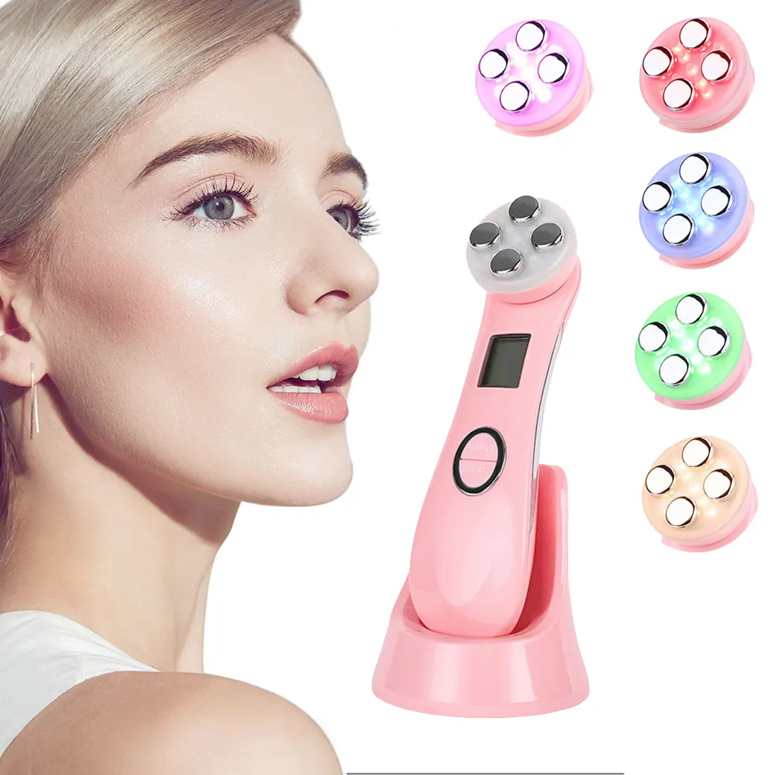 

Handheld rf led facial treatment ems beauty instrument infrared mini rf facial skin care beauty device