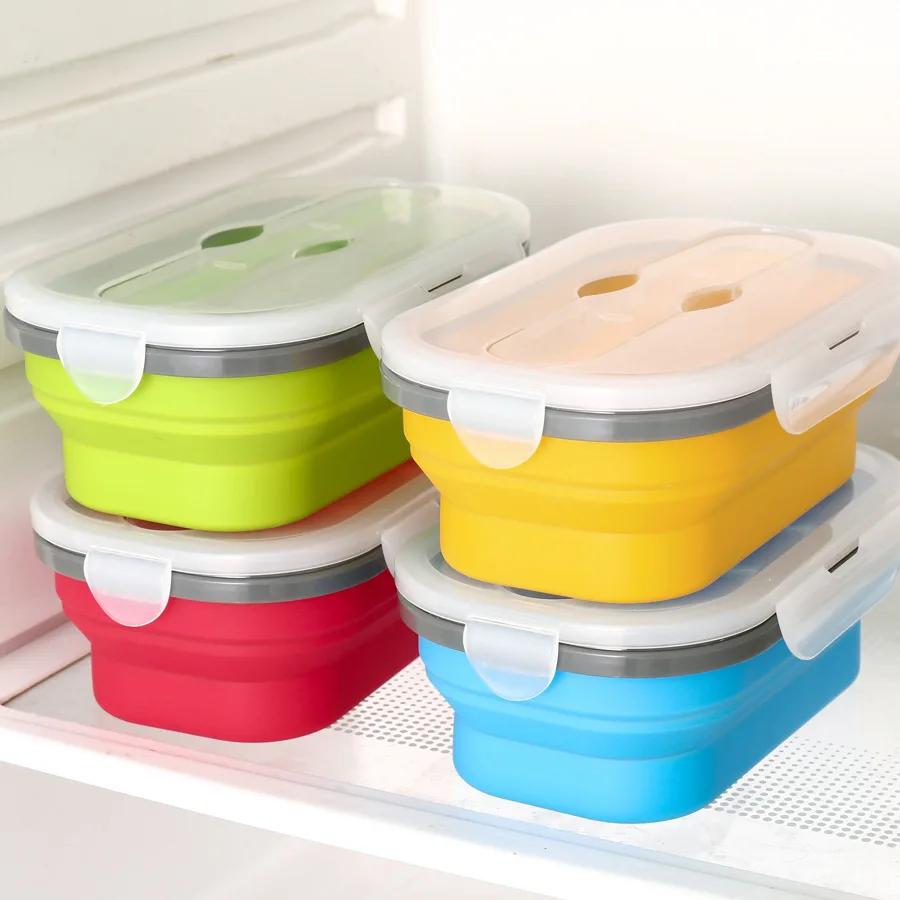 

Silicone Food Storage Containers Airtight Take Away Food Storage Box Food Storage Containers