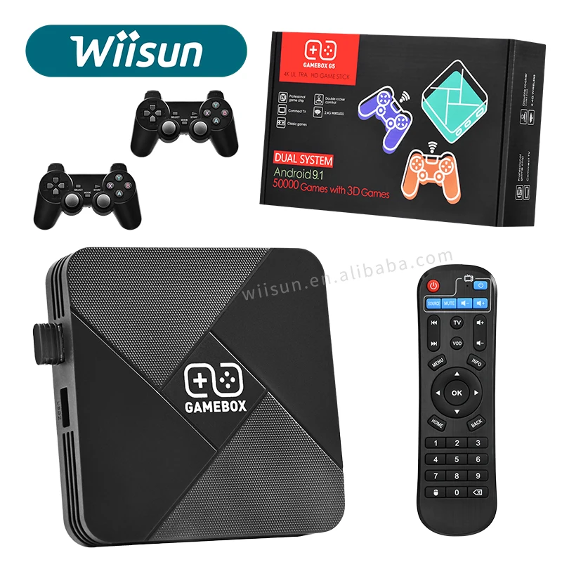 

G5 Game Box Retro Gaming Console 4K Wifi HD TV Box Retro Class Video Game Console 64GB Built in 30000+ games For psp/ ps1/N64