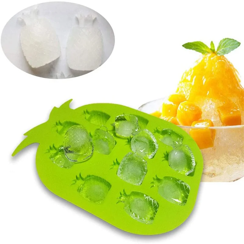 

YOUNGS YS-BM113 hot selling food grade pineapple shape silicone ice cream cube mold for making ice cube, Customized