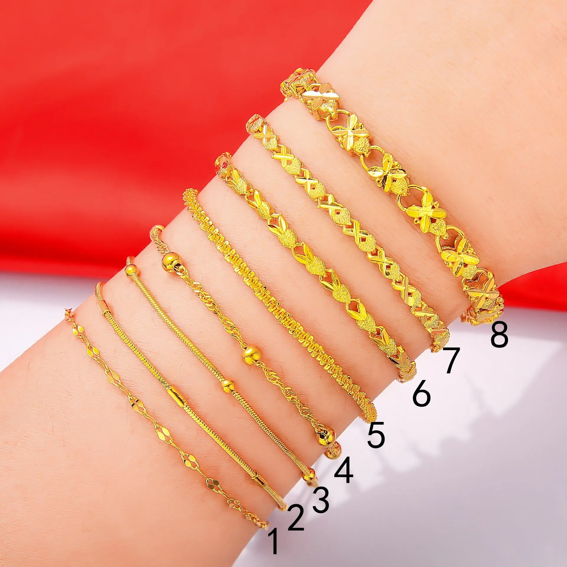 

NEULRY 2021 Popular Women Jewelry Leaf Brass Gold Plated Watch Chain Couple Bracelet