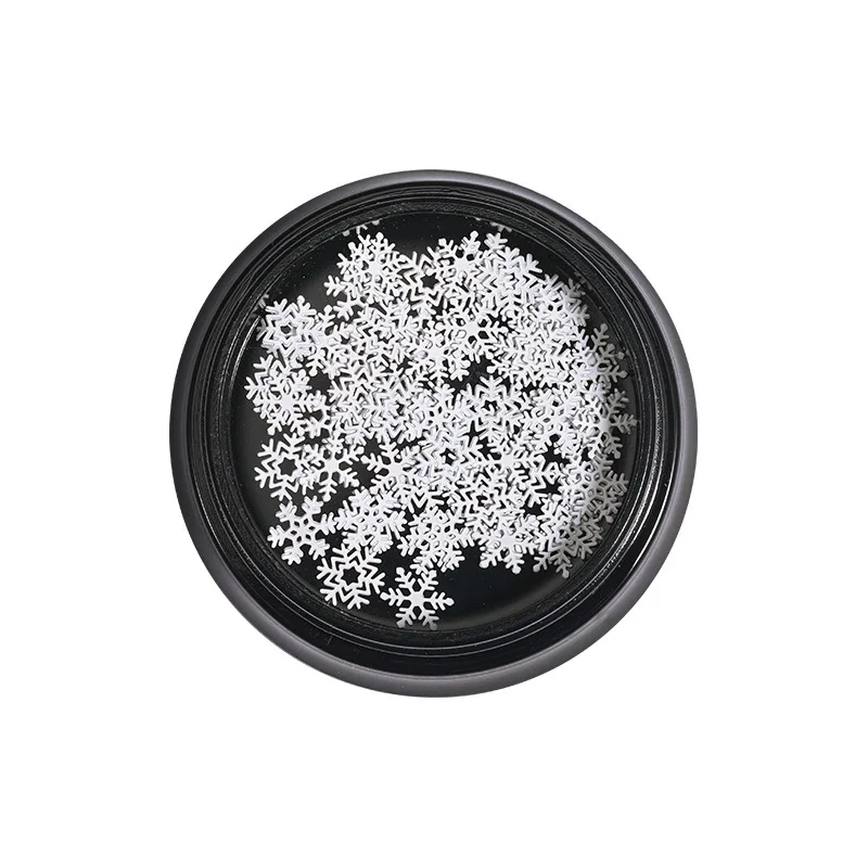 

New Christmas manicure snowflake sequins winter nail ornamentinsGold and silver color metal nail patch decoration, 2 colors