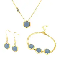 

Latest Summer Fashion Hexagon Jewelry Set