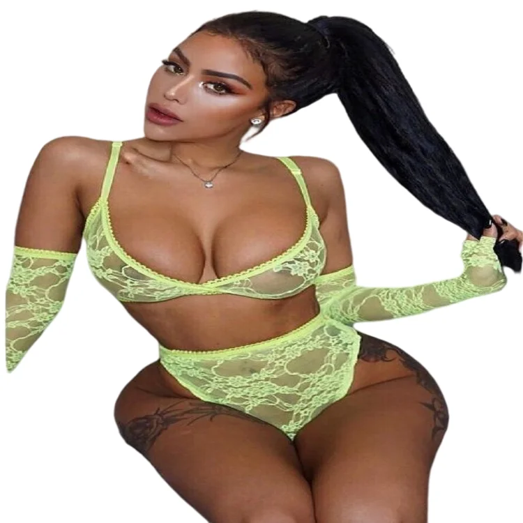 

wholesale 3 pieces plus size lingerie set sexy women lingeries