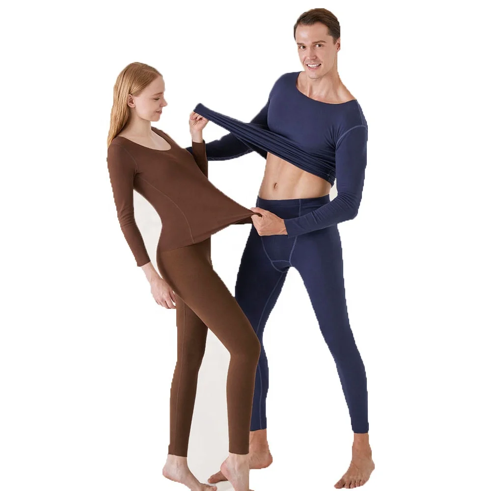 

Custom 2 Pieces Set Baselayer Clothing Men Woman Winter Thermal Suit Thin Long Johns For Male Female Warm Thermal Underwear, Various colors