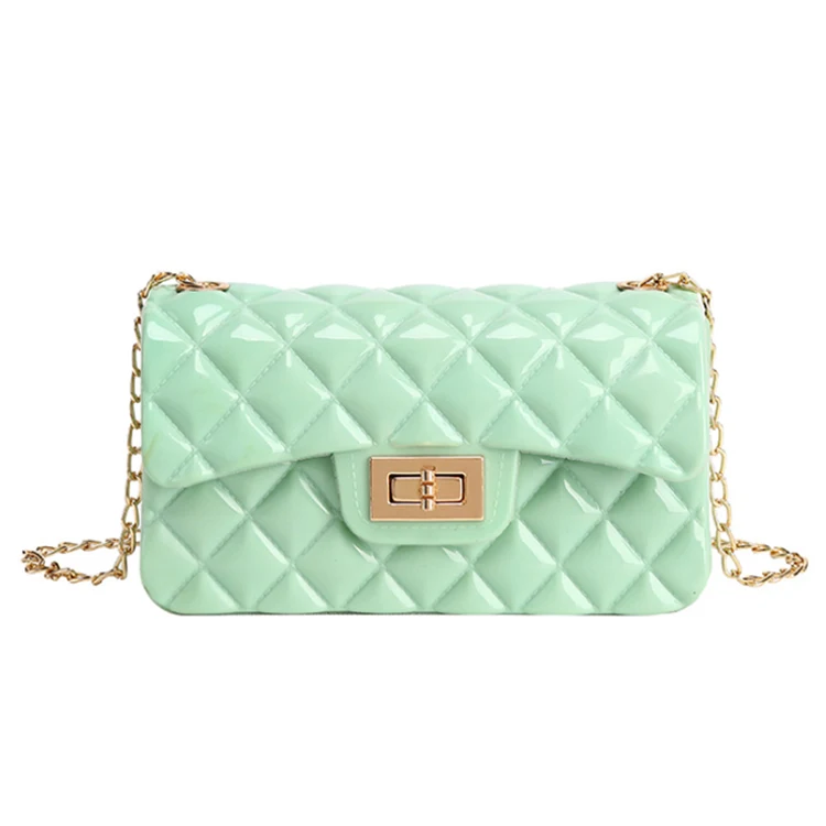 

2020 Lady Summer fashion trendy colorful jelly crossbody bag shoulder hand bags women handbag, Black, blue, red... ...