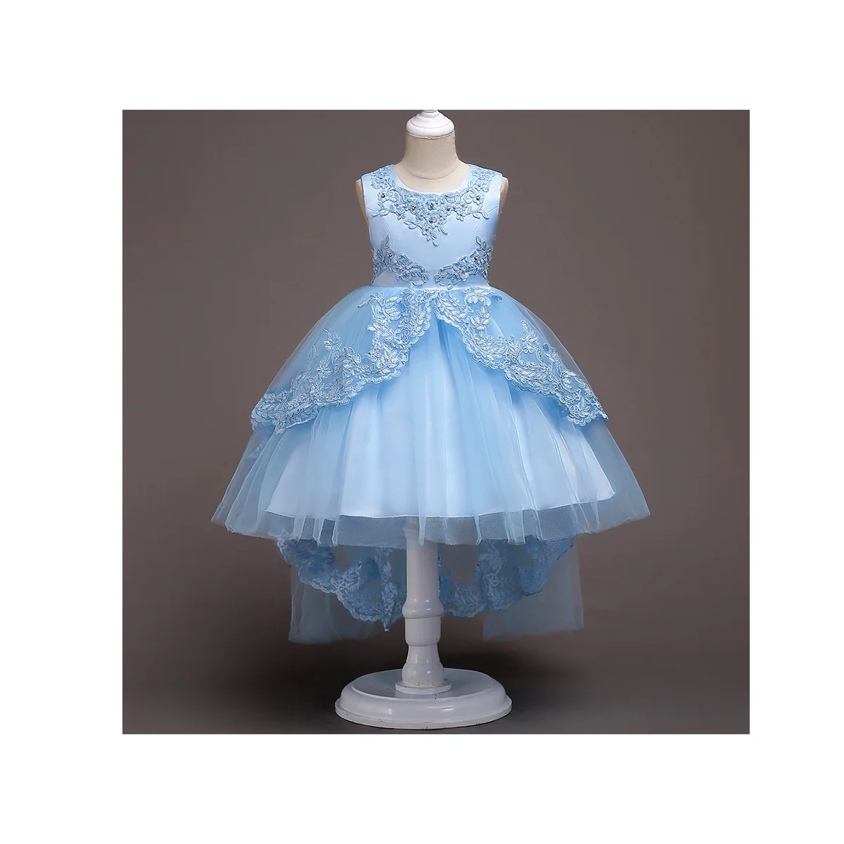 

Baby Girl's Luxury Party Formal Dress Birthday Party Girl's Casual Skirt High Quality Gauzy Dress