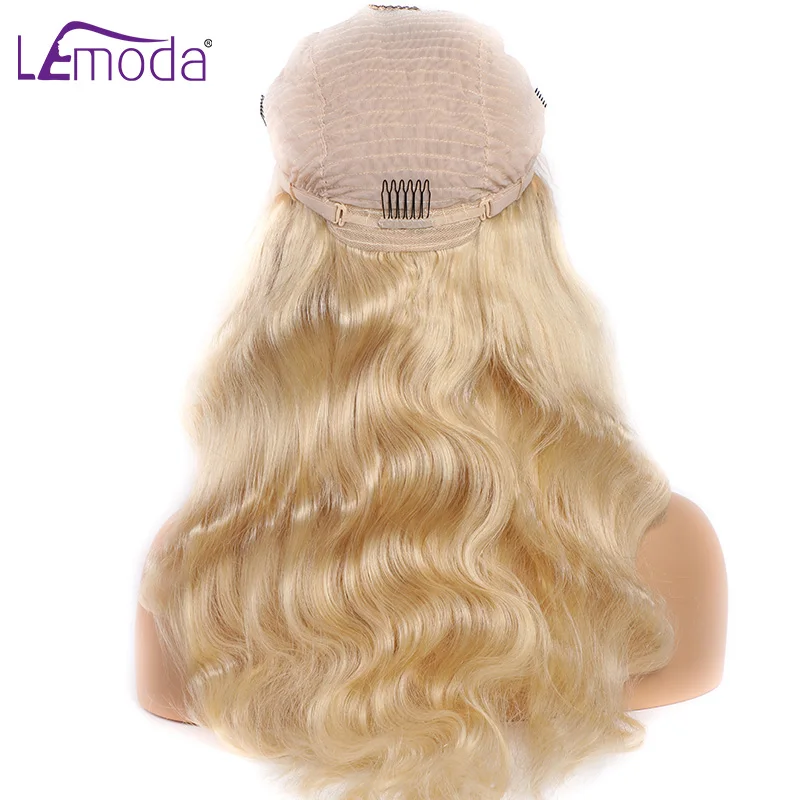 

Human Hair Lace Front Wig Remy 613 Honey Blonde Body Wave Lace Front Wig For Black Brazilian Front 13x6 Transparent HD Lace Wig