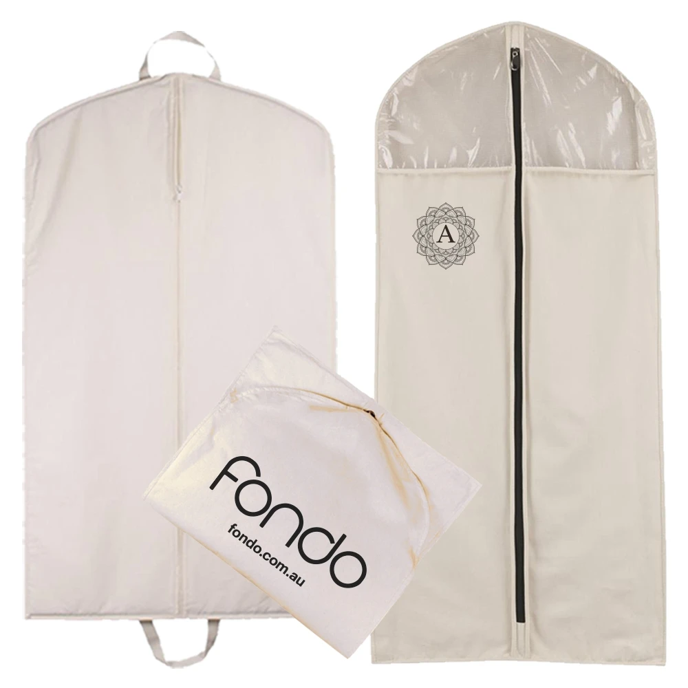 

Dust cover cheap foldable long portable protector cotton garment bag, Black,transparent,deep blue,gray and more