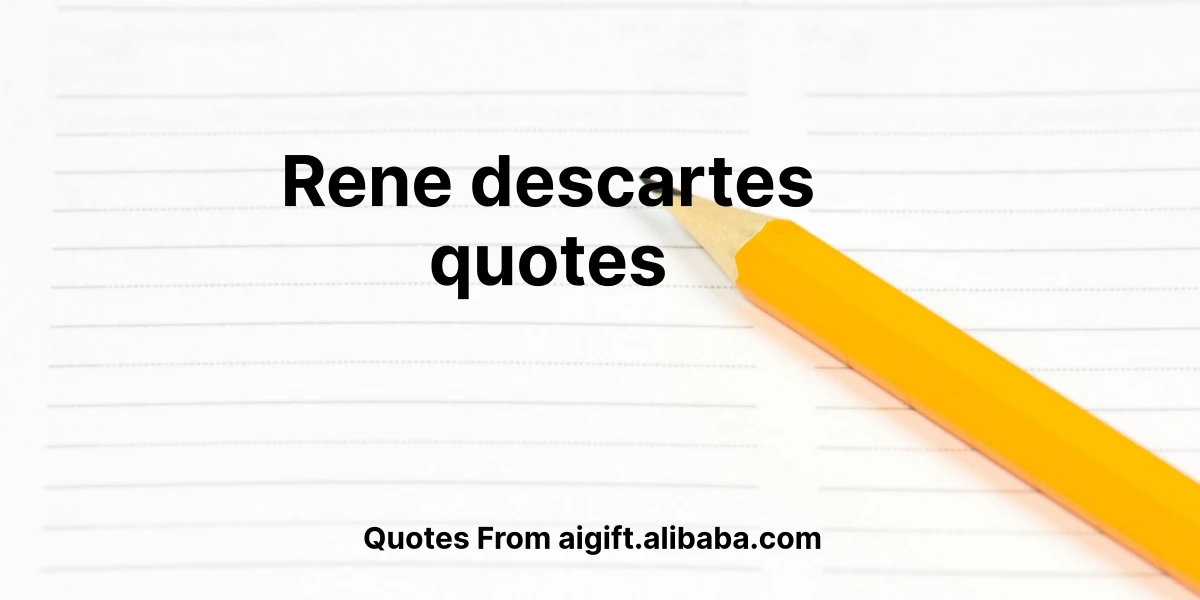 rene descartes quotes