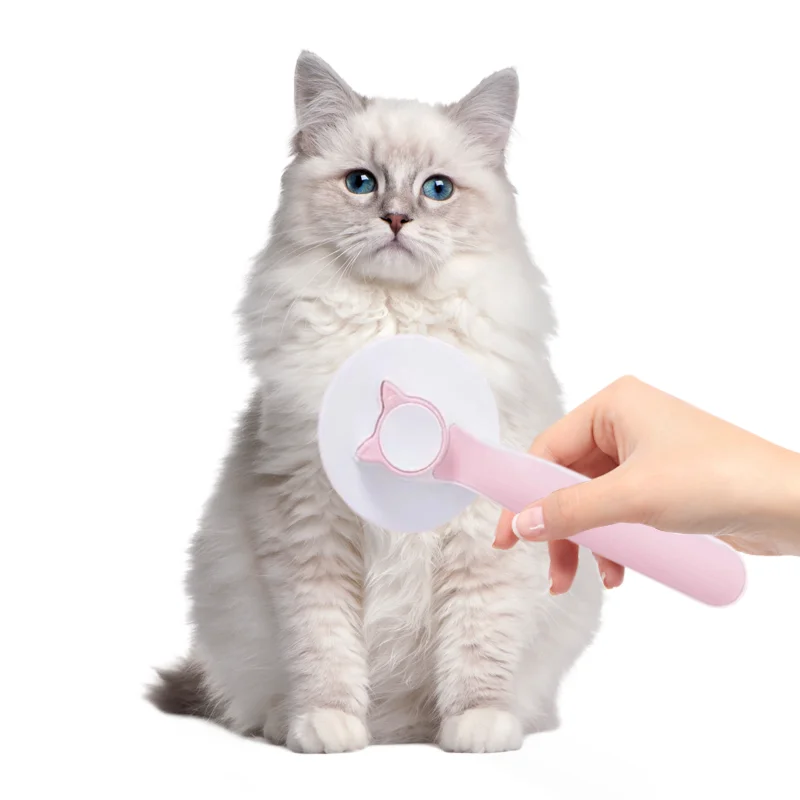 

Color Matching pet hair remover comb brush Cat Ear Self-cleaning Comb Cat Accessories