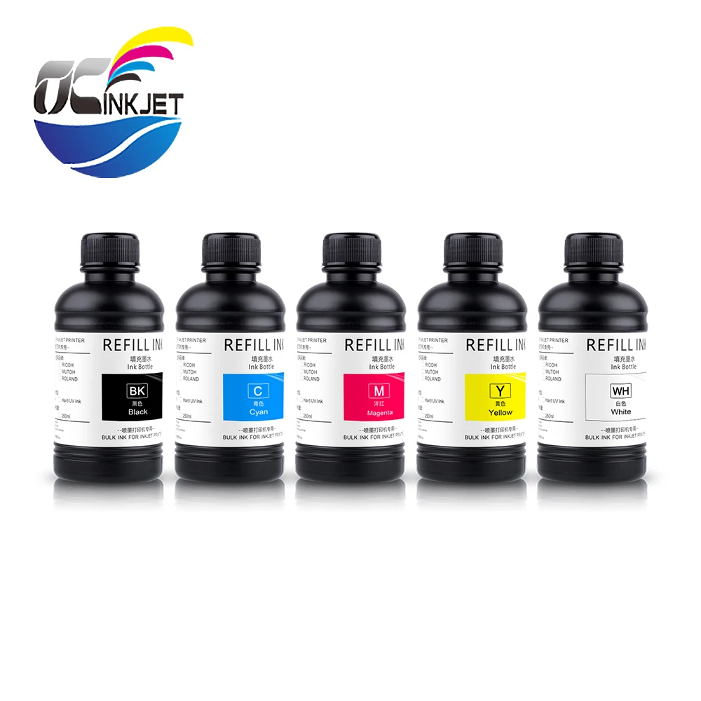 

Ocinkjet 250ML/Bottle Hard Soft LED UV DTF Film Ink For Epson XP600 TX800 L800 R290 1390 1400 Printer
