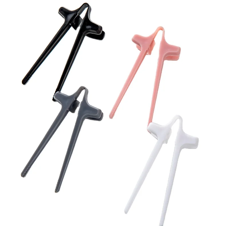 

New Product Ideas 2022 Popular Items Colorful Plastic Snack Clips Gaming Finger Chopsticks For Snack Holder, Black/white/grey/pink