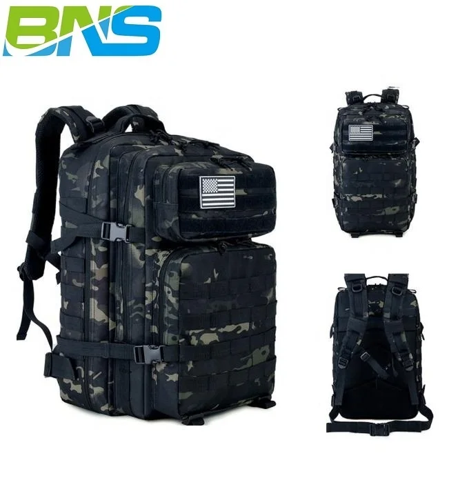 

Large Capacity Emergency Army Rucksack 45liter Custom Hunting Outdoor Hiking Wholesale 45l Military Bags Tactical Backpack