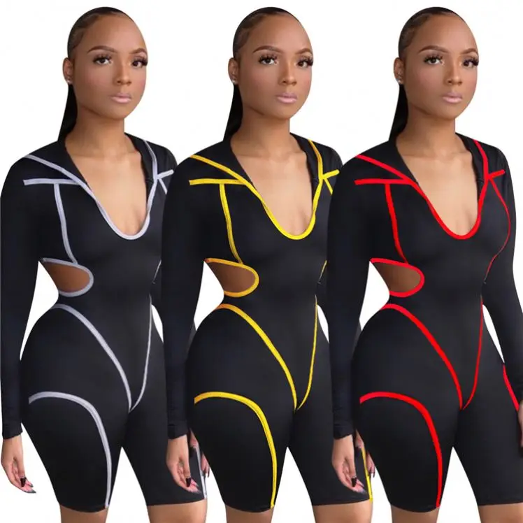 

W7540 fall boutique outfits jumpsuit sportswear casual jumpsuit