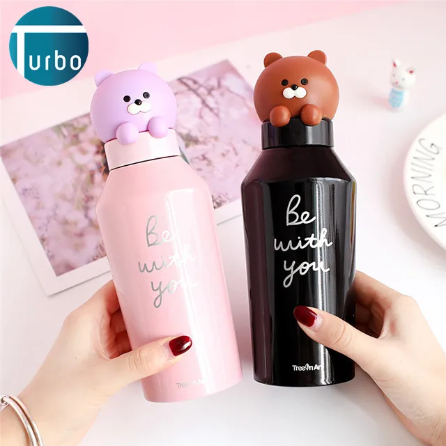 Poland new products 2020 innovative Various animal shape single wall insulated sports travel stainless steel water bottle 450ml