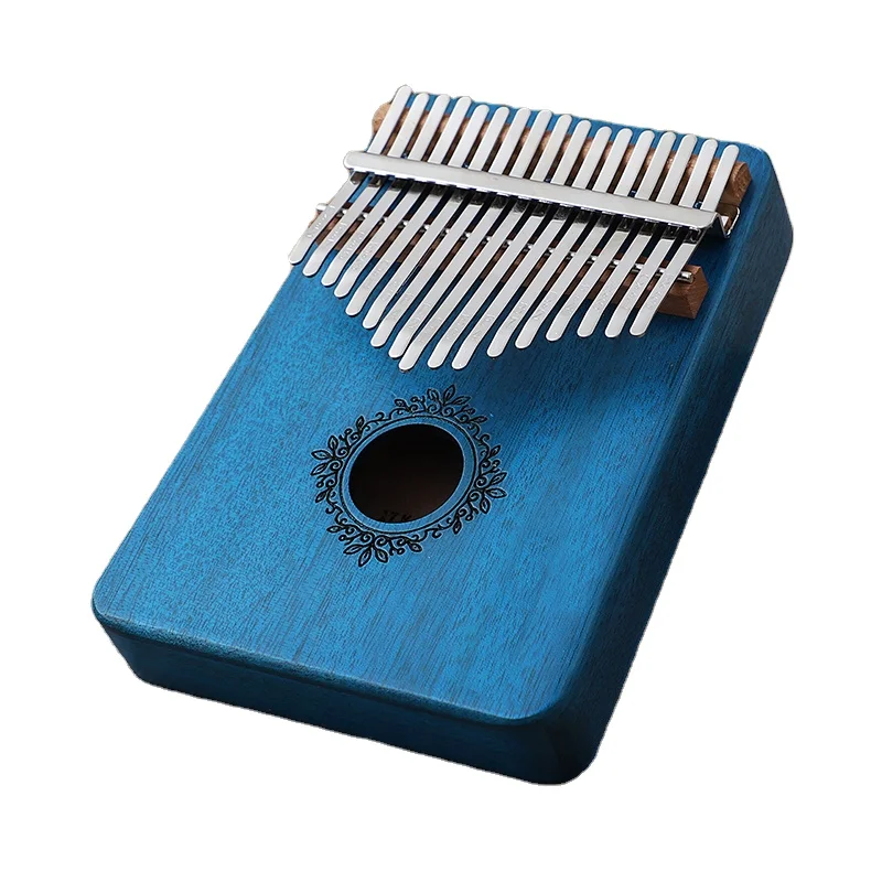 

Factory Custom LOGO Beginner portable thumb piano 17 keys Nanzhu wood kalimba, Nature