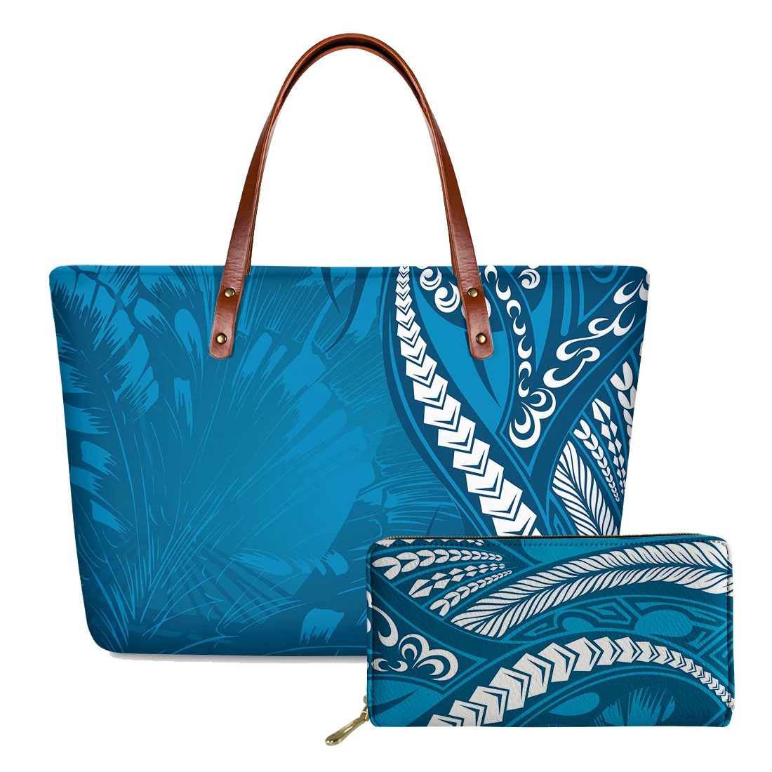 

Nopersonality Polynesian Style Neoprene Handbag set For Women Casual Female Ladies Top-handle Bags Travel Shoulder Tote Bags
