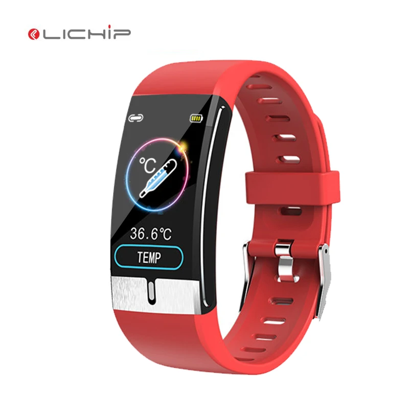 

LICHIP L255 body temperature smart watch hospital child wrist band ECG PPG t1 heart rate bracelet smartwatch