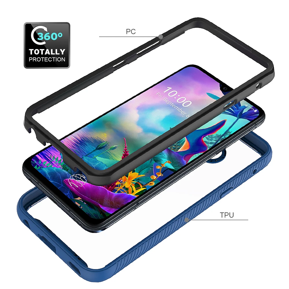 Perfect Fit Back Cover For Lg G8x Thinq Case Shockproof Tpu Bumper Case ...