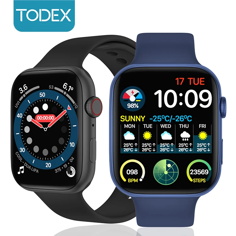 

Todex New Arrival FK88 Series 6 Smart Watch with 1.78 inch Screen Smartwatch with BT Call Waterproof Wristwatch PK FK78