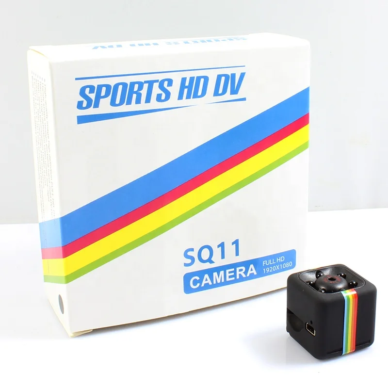

SQ11 Mini Micro HD Hidden Camera 1080P Video Sensor Night Vision Camcorder Micro Cameras DVR DV Motion Recorder, Black blue red
