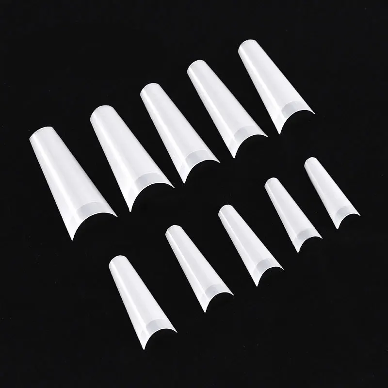 

10 Sizes French Nail Tip Fake Nails False Nail for Salons Home, Natural