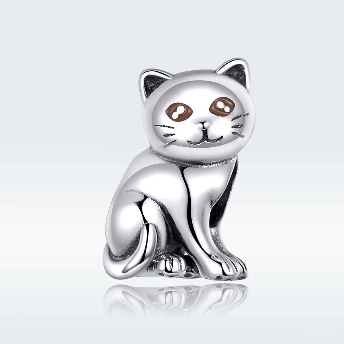 

Cute Baby Cat Metal Beads Charm for Women European Luxury Bracelet 925 Sterling Silver Fashion Jewelry