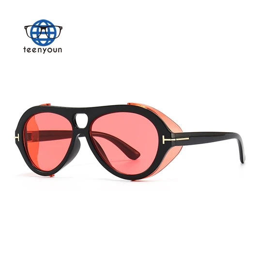 

Teenyoun Designer Trendy Round Windproof Steampunk For Man Women Unisex Hip Hop Modern Retro Shades 2023 Sun Glasses Sunglasses