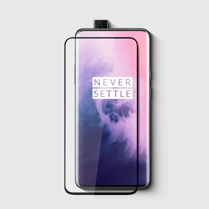 

High quality drop shipping 9H 3D Full Screen protector UV Screen protective Film for OnePlus 7 Pro, Black/white