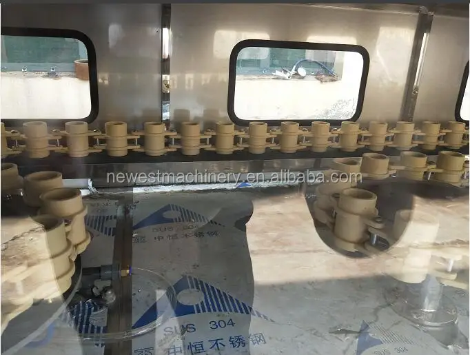 Semiautomatic Glass Beer Bottle Washing Machine Bottle Cleaning