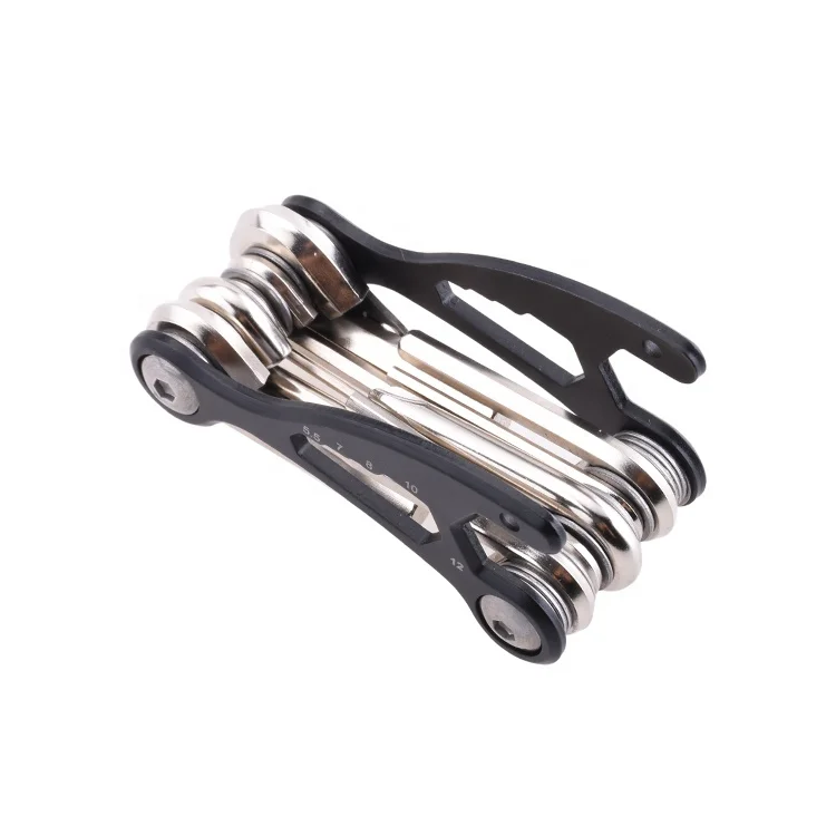 

Oem Premium Quality Black 2Cr13 Anodized Aluminum Handle 11 In 1 Bike Repair Multi Tool Bicycle Bike Tools Repair Bicycles Multi