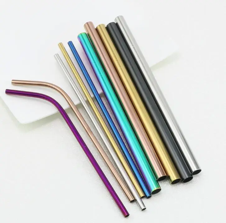 

Safe Reusable 304/316 Stainless steel Drinking Straw, Silver , gold, golden rose