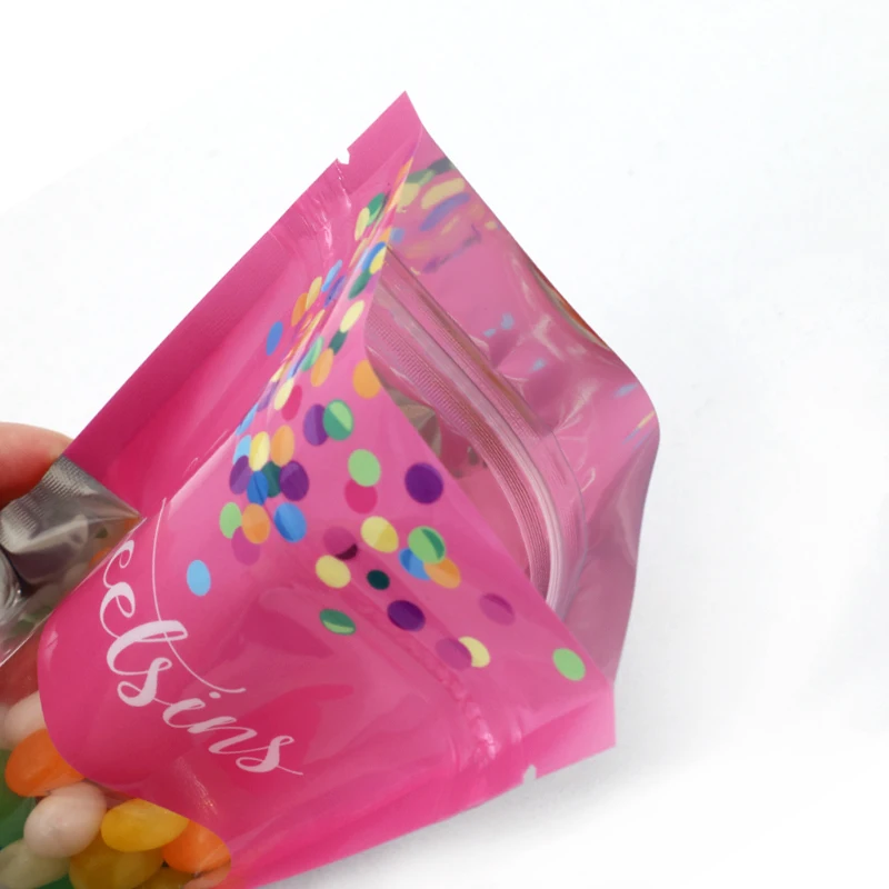 Wholesale Clear Plastic Candy Food Opp Bag Packing With Block Bottom