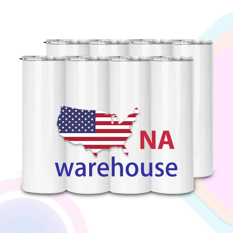 

USA Warehouse Fast Shipping 20oz Sublimation Printing Wine Glass Double Wall Stainless Steel Tumbler Slide Lid, White