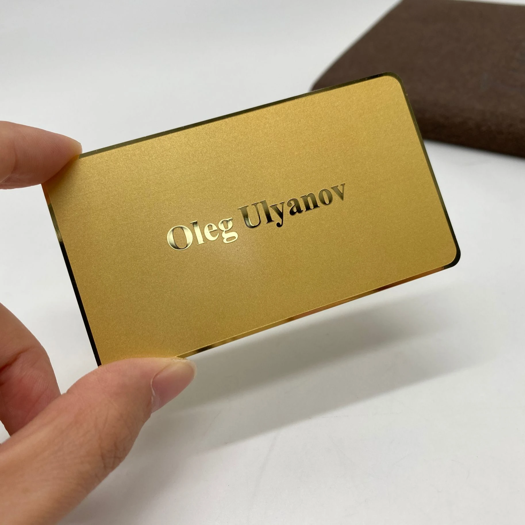 DU gold mirror metal steel car