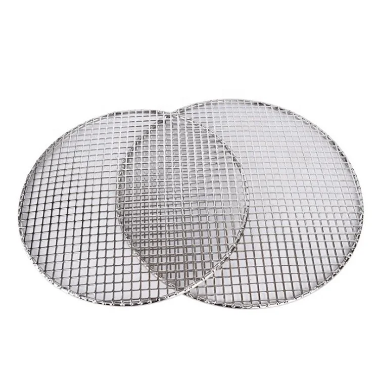 

20-32cm various sizes of stainless steel circular welding barbecue net, Silver